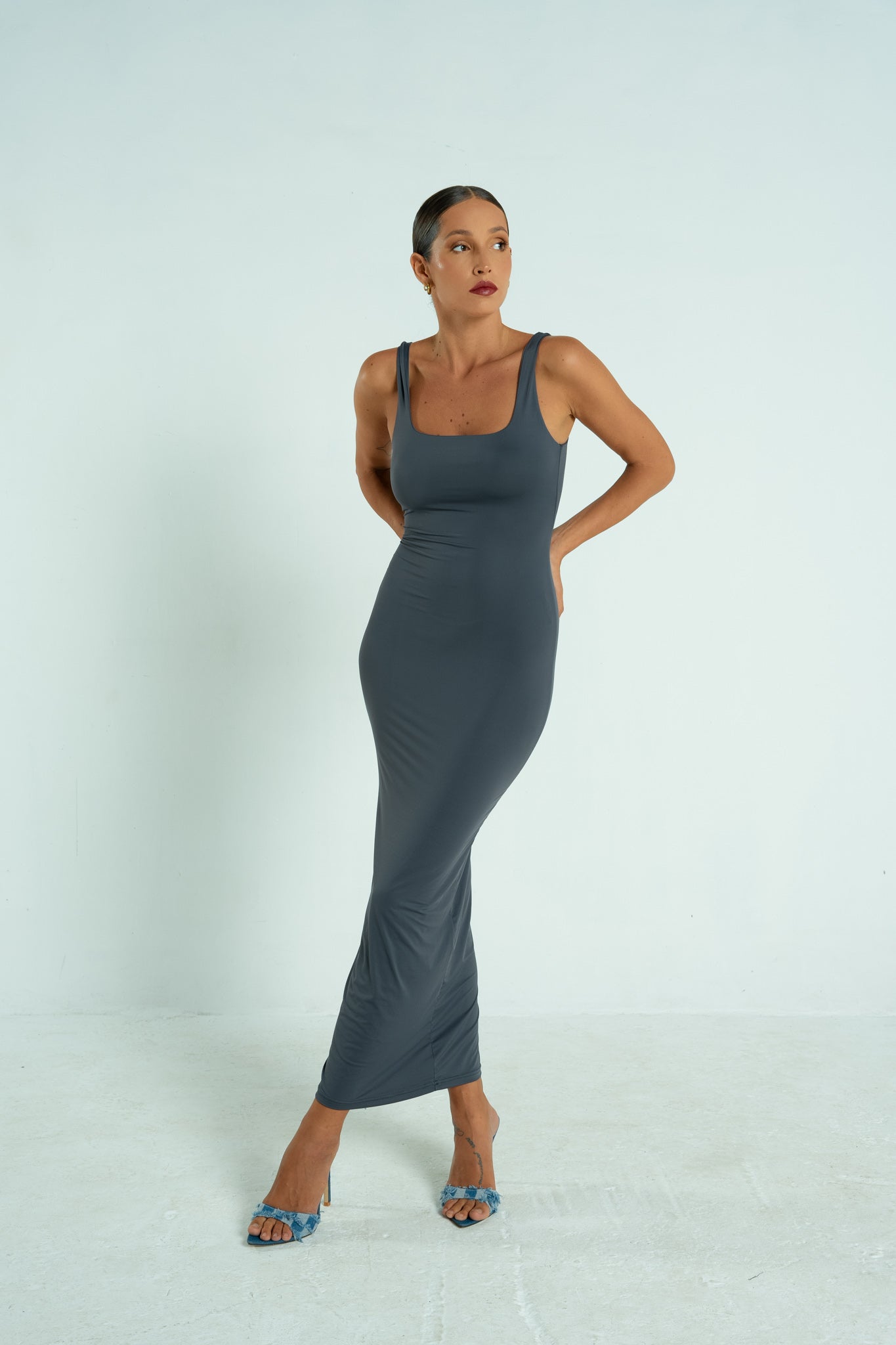 YAZMIN MAXI- CHARCOAL