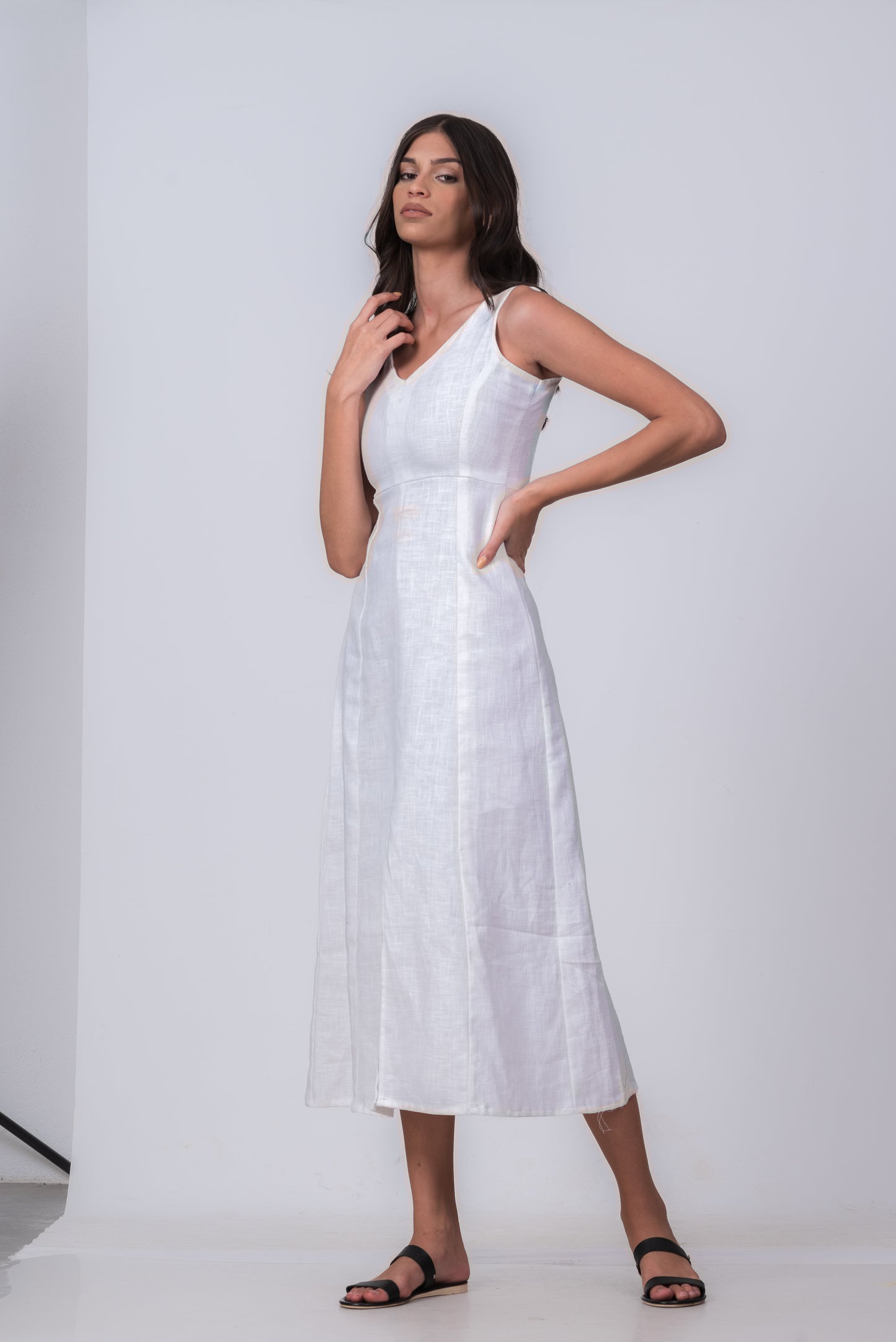 SADIE SPLIT MIDI DRESS