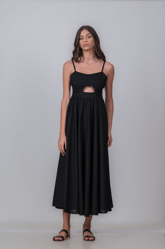 HELENA BLACK MAXI DRESS